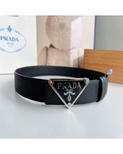 Prada Reversible Saffiano leather belt strap