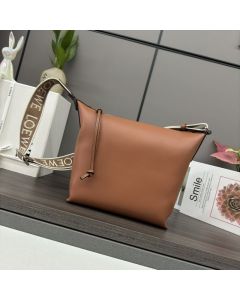 LOEWE Small Cubi crossbody bag in supple smooth calfskin and jacquard