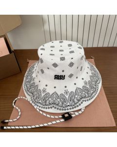 Miu Miu Printed cotton hat