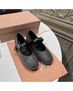 MIU MIU Calf leather ballerina flats