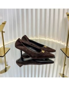 MIU MIU Ruches suede pumps
