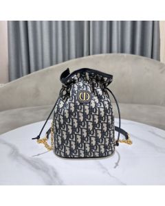 Dior 30 Montaigne Mini Bucket Bag with Drawstring