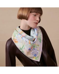 Hermès Les Folies du Faubourg scarf 90