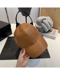 Celine Triomphe baseball cap in lambskin
