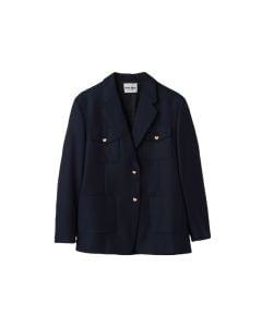MIU MIU Single-breasted batavia jacket