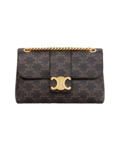 TEEN CELINE VICTOIRE BAG IN TRIOMPHE CANVAS