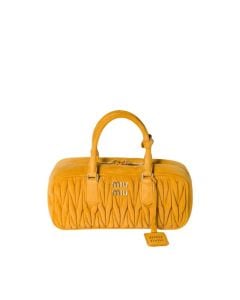MIU MIU Arcadie matelassé suede bag