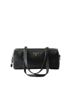 Prada Medium leather top-handle bag with padlock
