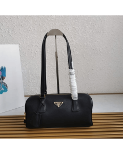 Prada Medium leather top-handle bag with padlock