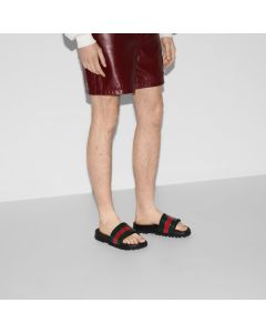 Gucci Men's slide sandal with Web