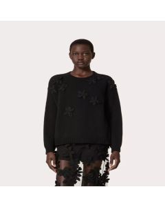 Valentino EMBROIDERED WOOL SWEATER