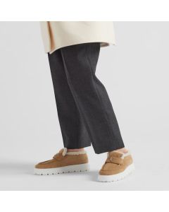 Prada Suede loafer booties