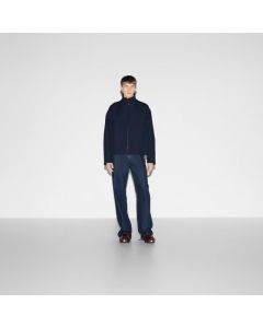 Gucci Wool acetate zip jacket with embroidery