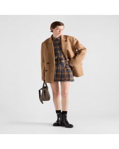Prada Checked wool twill shirt