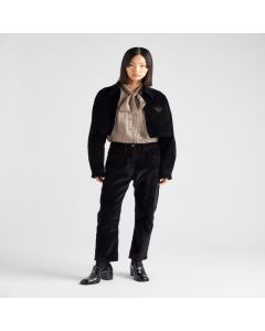 Prada Velvet denim blouson jacket