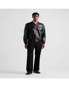 Prada Nappa leather bomber jacket