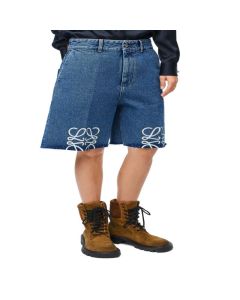LOEWE Anagram shorts in denim