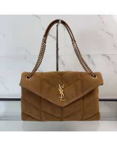 YSL Toy PUFFER in suede