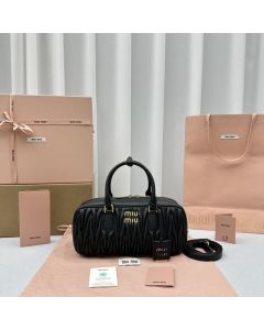 MIU MIU Arcadie matelassé nappa leather bag