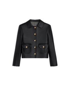 Celine jacket with Claudine collar in soft lambskin