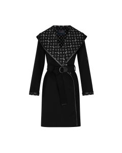 LV Hooded Wrap Coat