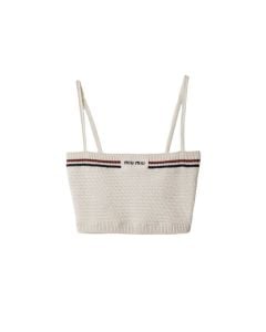 MIU MIU Cotton knit top