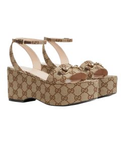 Gucci Women's Horsebit flatform sandal