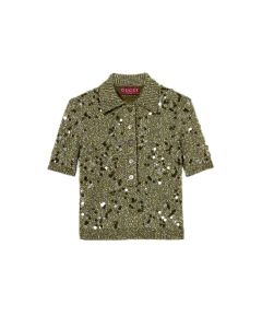 Gucci Tweed blend polo top
