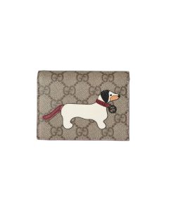 Gucci GG mini wallet with dog detail