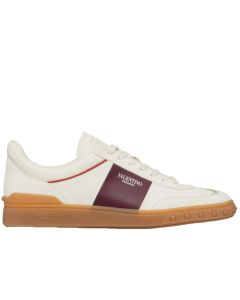 Valentino UPVILLAGE LOW TOP SNEAKER IN SPLIT LEATHER AND CALFSKIN NAPPA LEATHER