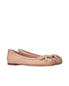 Valentino ROCKSTUD PATENT LEATHER BALLERINA