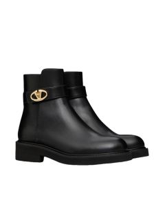Valentino VLOGO LOCKER CALFSKIN ANKLE BOOT