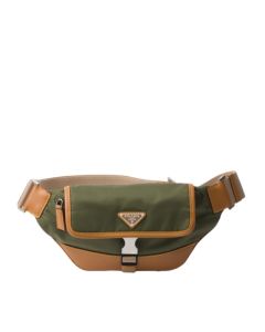 Prada Re-Nylon and leather shoulder bag