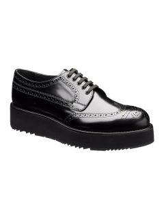 Prada Brushed leather derby brogues