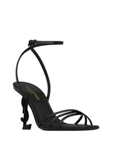 YSL OPYUM sandals in glazed leather