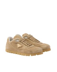 Prada Trail faded suede sneakers