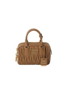 MIU MIU Arcadie matelassé nappa leather bag