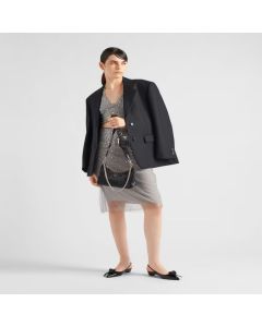 Prada Re-Edition 2005 satin bag with crystals