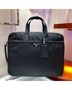 Prada Re-Nylon and Saffiano leather briefcase