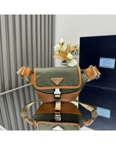 Prada Re-Nylon and leather shoulder bag