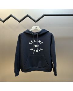 Celine Triomphe hoodie in cotton fleece