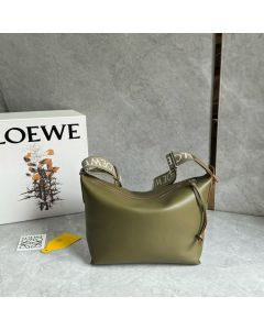 LOEWE Small Cubi crossbody bag in supple smooth calfskin and jacquard