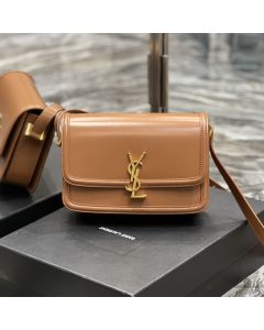 YSL SOLFERINO MEDIUM SATCHEL IN VEGETABLE-TANNED LEATHER