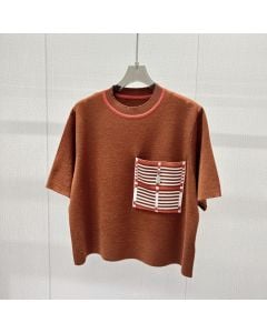 Hermès Short-sleeve sweater with pocket
