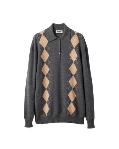 MIU MIU Cashmere knit polo shirt