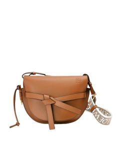 LOEWE Small Gate Dual bag in soft calfskin and jacquard
