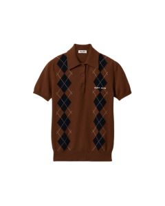 MIU MIU Cashmere knit polo shirt