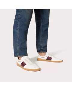 Valentino UPVILLAGE LOW TOP SNEAKER IN SPLIT LEATHER AND CALFSKIN NAPPA LEATHER