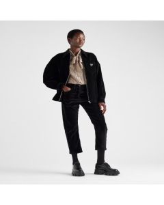 Prada Velvet denim blouson jacket