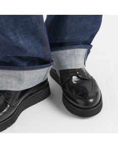 Prada Brushed leather derby brogues